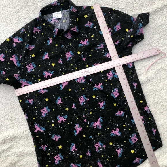 My Little Pony shirt button down short sleeve; men’s small unisex